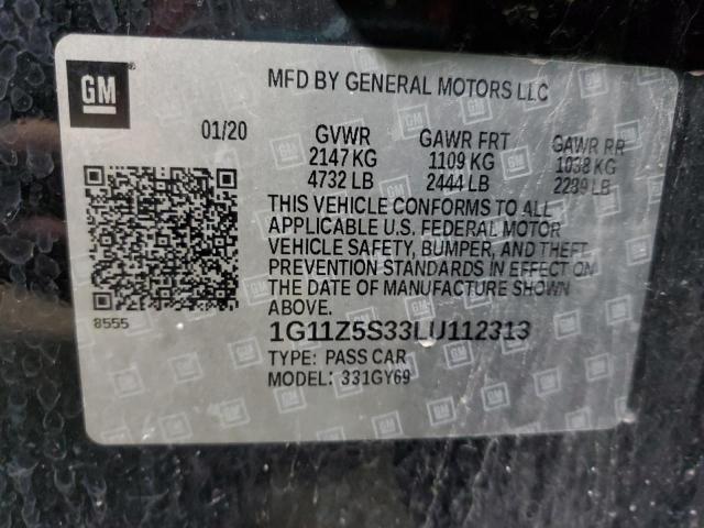 2020 CHEVROLET IMPALA LT - 1G11Z5S33LU112313