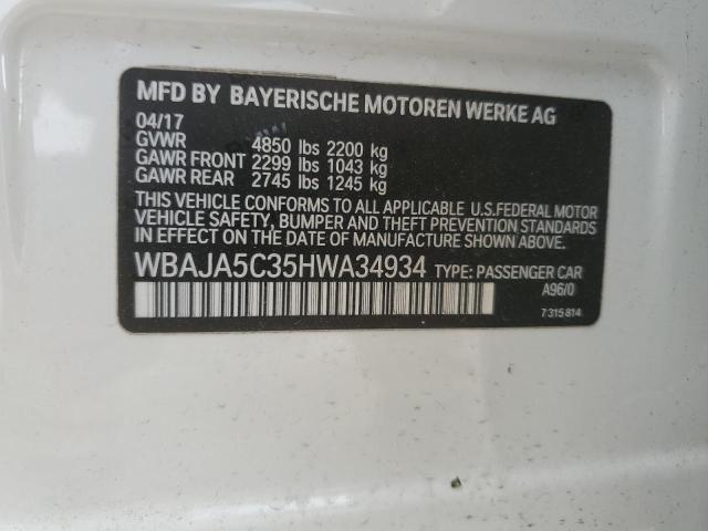 2017 BMW 530 I - WBAJA5C35HWA34934