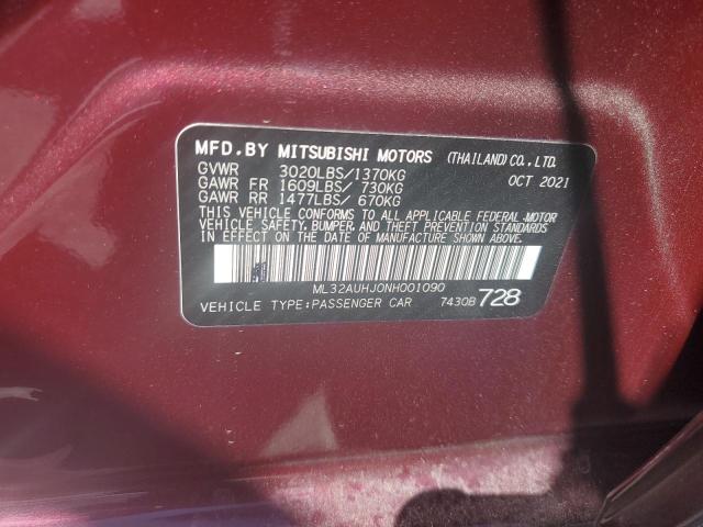 2022 MITSUBISHI MIRAGE ES ML32AUHJ0NH001090