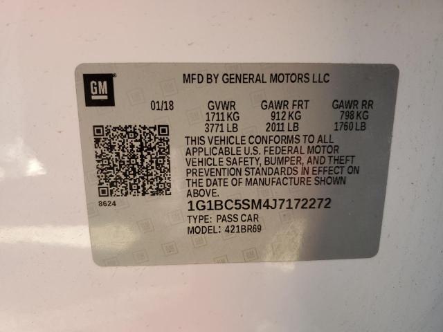 2018 CHEVROLET CRUZE LS - 1G1BC5SM4J7172272