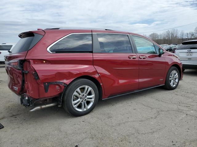 Vin: 5tdeskfc4ms003564, lot: 46649035, toyota sienna limited 20213