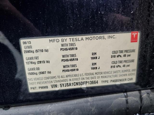 2013 TESLA MODEL S - 5YJSA1CN5DFP13664