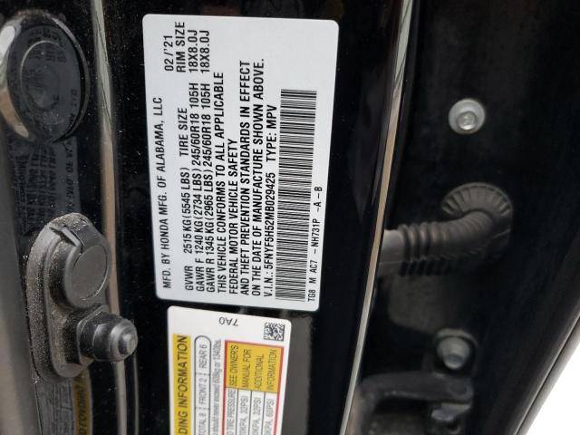 5FNYF5H52MB029425 2021 HONDA PILOT