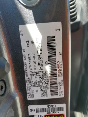 2023 TOYOTA TUNDRA CRE - 5TFJA5ABXPX021227