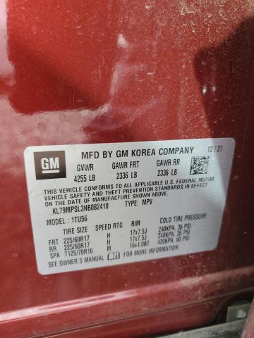 2022 CHEVROLET TRAILBLAZE - KL79MPSL3NB082410