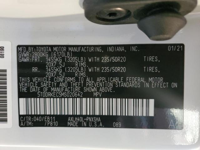 2021 TOYOTA SIENNA XSE - 5TDDRKEC5MS020642