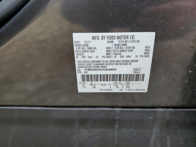 2018 FORD EXPLORER X - 1FM5K8DH4JGA40603