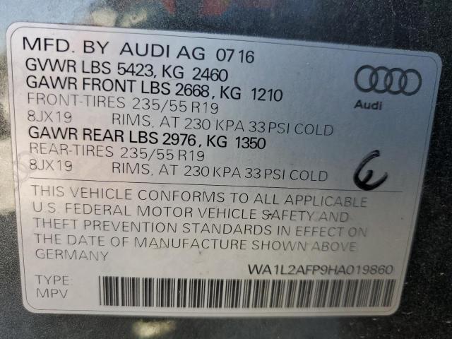 2017 AUDI Q5 PREMIUM - WA1L2AFP9HA019860