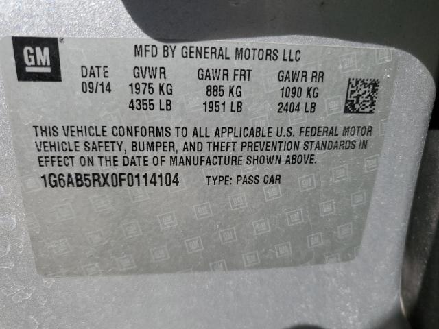 2015 CADILLAC ATS LUXURY - 1G6AB5RX0F0114104