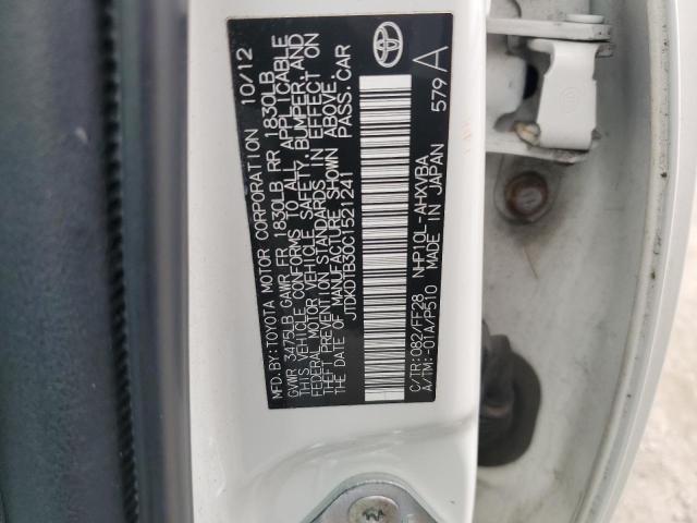 2012 TOYOTA PRIUS C - JTDKDTB30C1521241