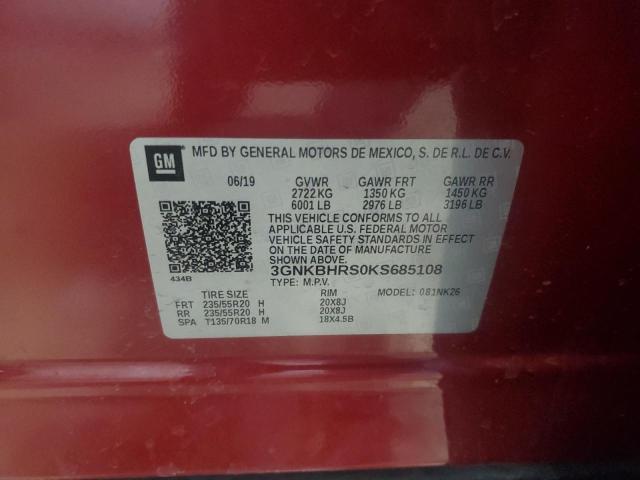 2019 CHEVROLET BLAZER 3LT - 3GNKBHRS0KS685108