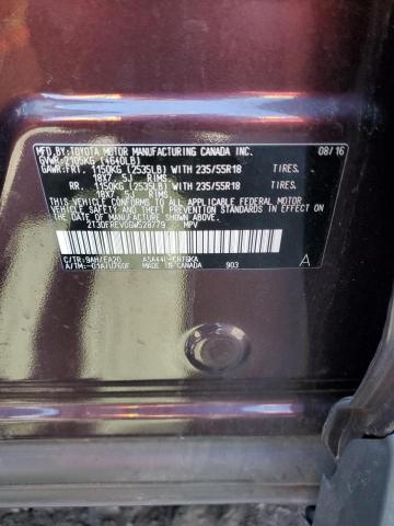 2016 TOYOTA RAV4 LIMIT - 2T3DFREV0GW528779
