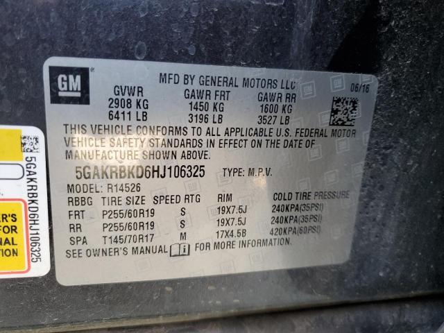 2017 BUICK ENCLAVE - 5GAKRBKD6HJ106325