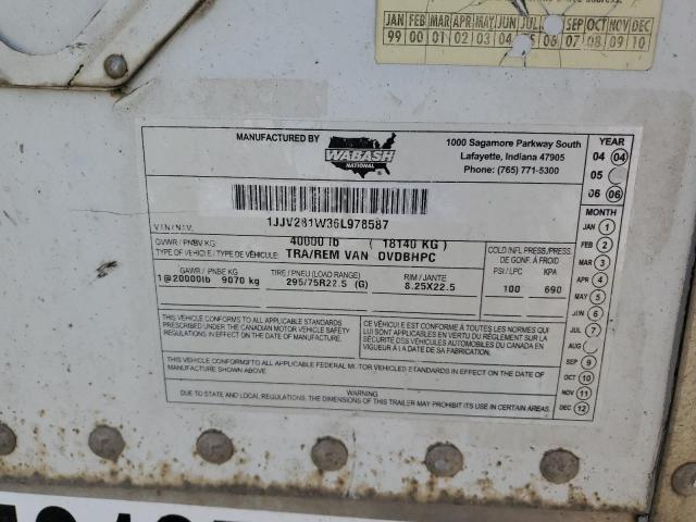 2006 WABASH TRAILER #3144662357