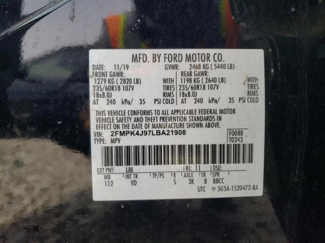 2020 FORD EDGE SEL - 2FMPK4J97LBA21908