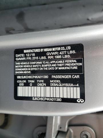 2019 INFINITI QX30 PURE - SJKCH5CP4KA011380
