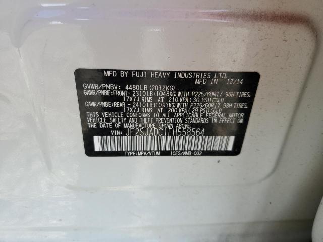 2015 SUBARU FORESTER 2 - JF2SJADC1FH558564