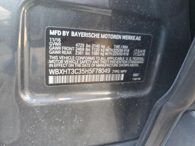 2017 BMW X1 XDRIVE2 - WBXHT3C35H5F78049