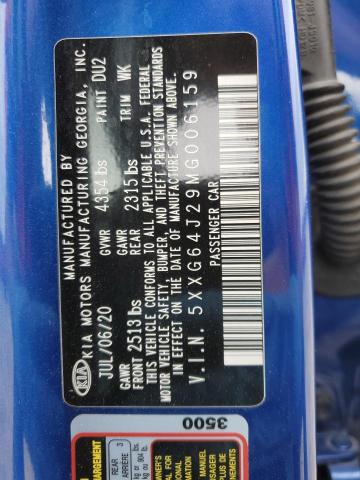 2021 KIA K5 GT LINE - 5XXG64J29MG006159
