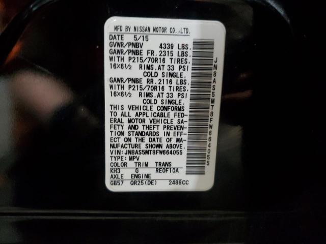 2015 NISSAN ROGUE SELE - JN8AS5MT8FW664055