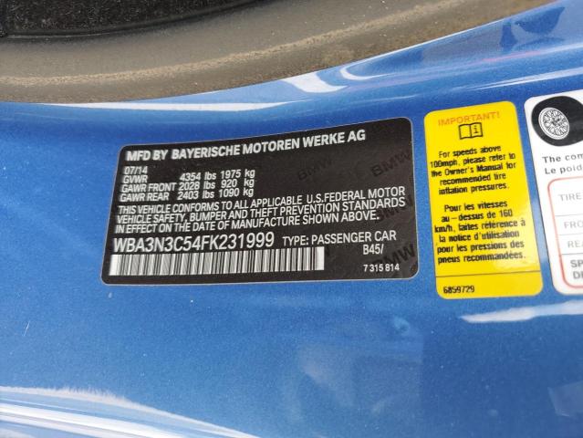 2015 BMW 428 I WBA3N3C54FK231999