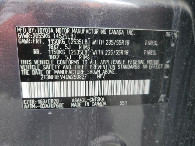 2016 TOYOTA RAV4 SE - 2T3NFREV4GW290827