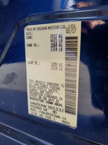 2017 NISSAN LEAF S 1N4BZ0CP4HC305332