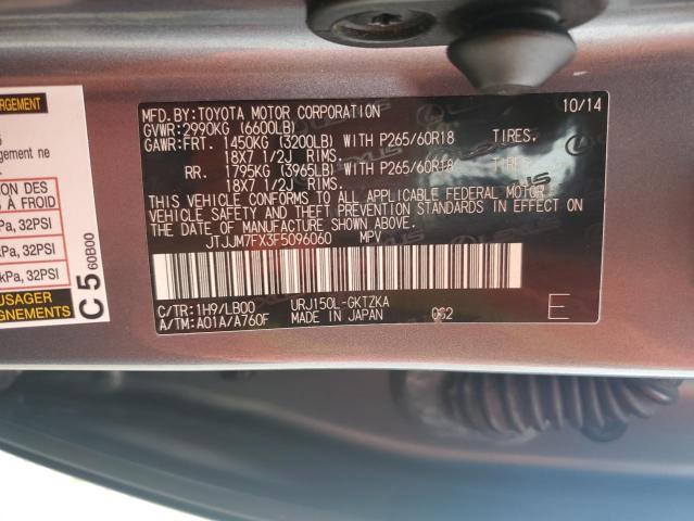 2015 LEXUS GX 460 PRE JTJJM7FX3F5096060