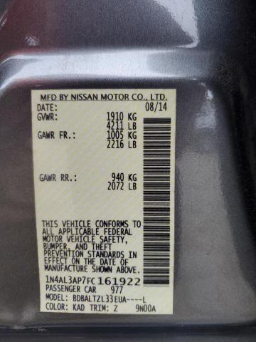2015 NISSAN ALTIMA 2.5 - 1N4AL3AP7FC161922