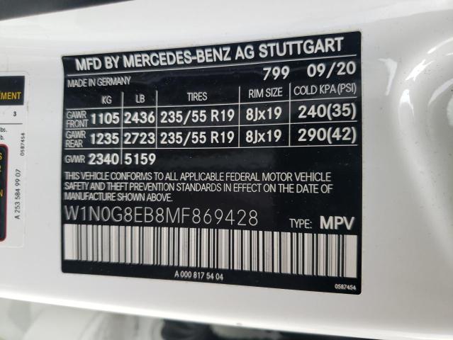 2021 MERCEDES-BENZ GLC 300 4M - W1N0G8EB8MF869428