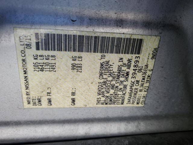 2016 NISSAN MAXIMA 3.5 - 1N4AA6AP6GC394893