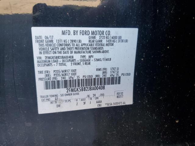 2018 FORD FLEX SE - 2FMGK5B82JBA00408