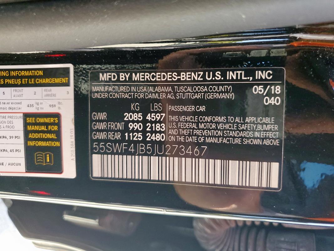 2018 MERCEDES-BENZ C 300 - 55SWF4JB5JU273467