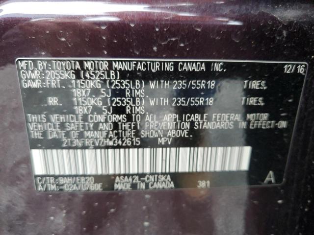 2017 TOYOTA RAV4 SE - 2T3NFREV7HW342615