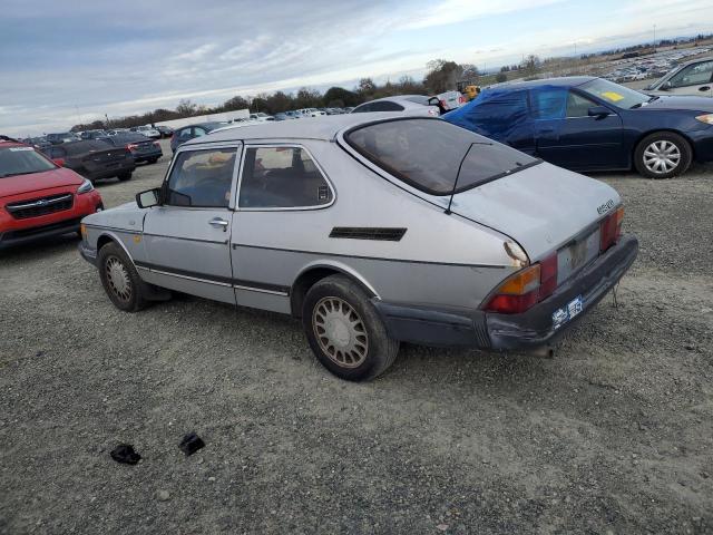 SAAB 900 S 1987 silver hatchbac gas YS3AK35D8H2020243 photo #3