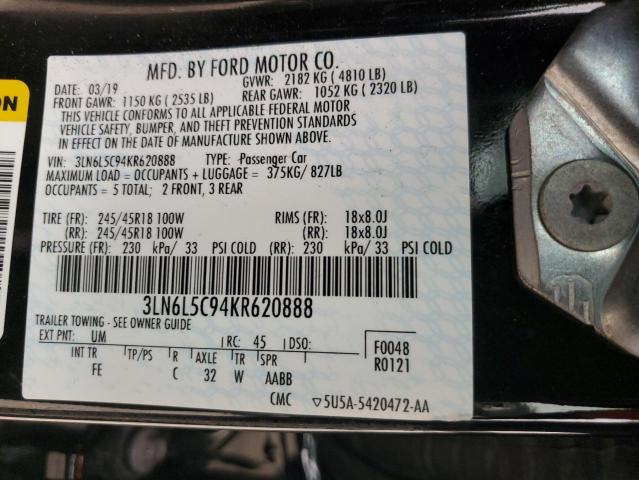 2019 LINCOLN MKZ RESERV - 3LN6L5C94KR620888