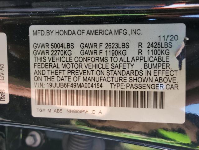2021 ACURA TLX TECHNO - 19UUB6F49MA004154