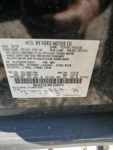 2019 FORD ECOSPORT S - MAJ6S3JL9KC250214