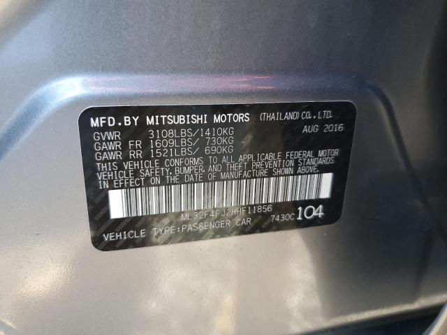 2017 MITSUBISHI MIRAGE G4 ML32F4FJ2HHF11856