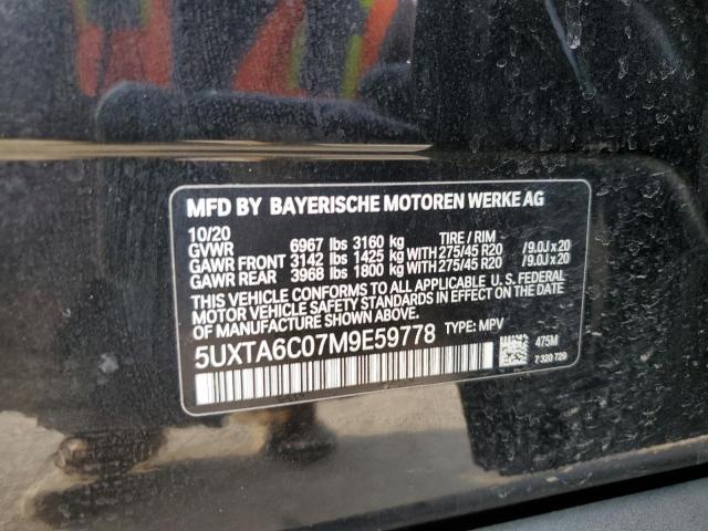 2021 BMW X5 XDRIVE4 - 5UXTA6C07M9E59778