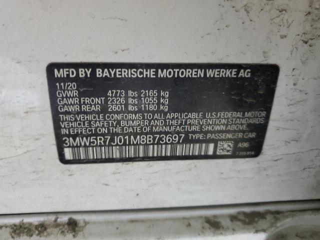 2021 BMW 330XI - 3MW5R7J01M8B73697