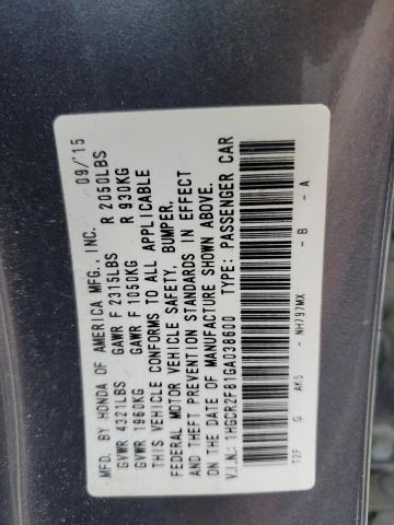 2016 HONDA ACCORD EXL - 1HGCR2F81GA038600