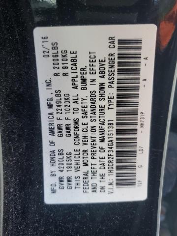 2016 HONDA ACCORD LX - 1HGCR2F34GA151381