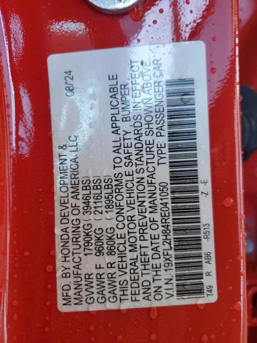 2024 HONDA CIVIC SPOR - 19XFL2H84RE041050