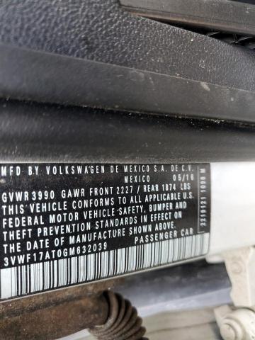 2016 VOLKSWAGEN BEETLE 1.8 - 3VWF17AT0GM632039