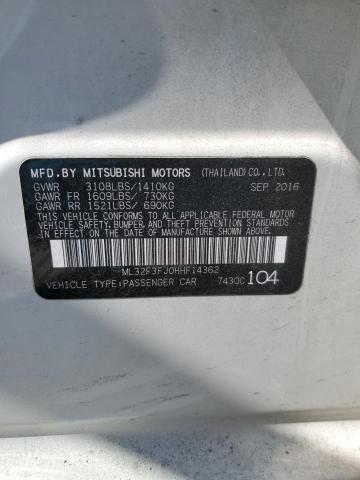 2017 MITSUBISHI MIRAGE G4 - ML32F3FJ0HHF14362