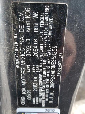 2021 KIA FORTE FE - 3KPF24AD0ME358256