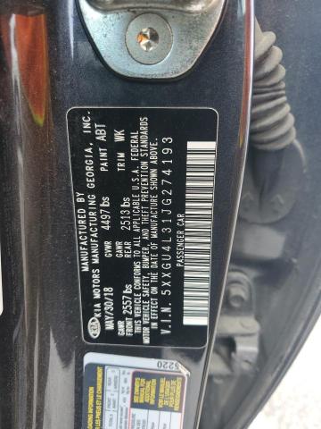 2018 KIA OPTIMA EX 5XXGU4L31JG274193