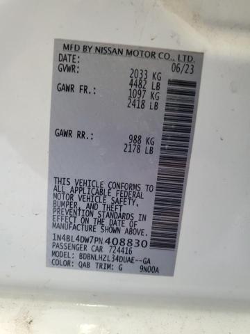 2023 NISSAN ALTIMA SV - 1N4BL4DW7PN408830