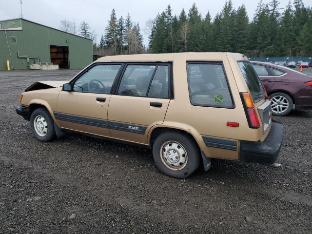 TOYOTA TERCEL SR5 1985 gold  gas JT2AL35W3F0174785 photo #3